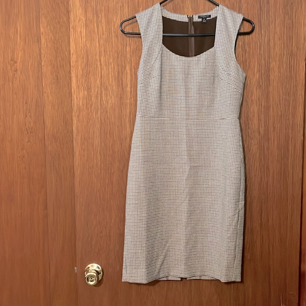 Herringbone sleeveless dress